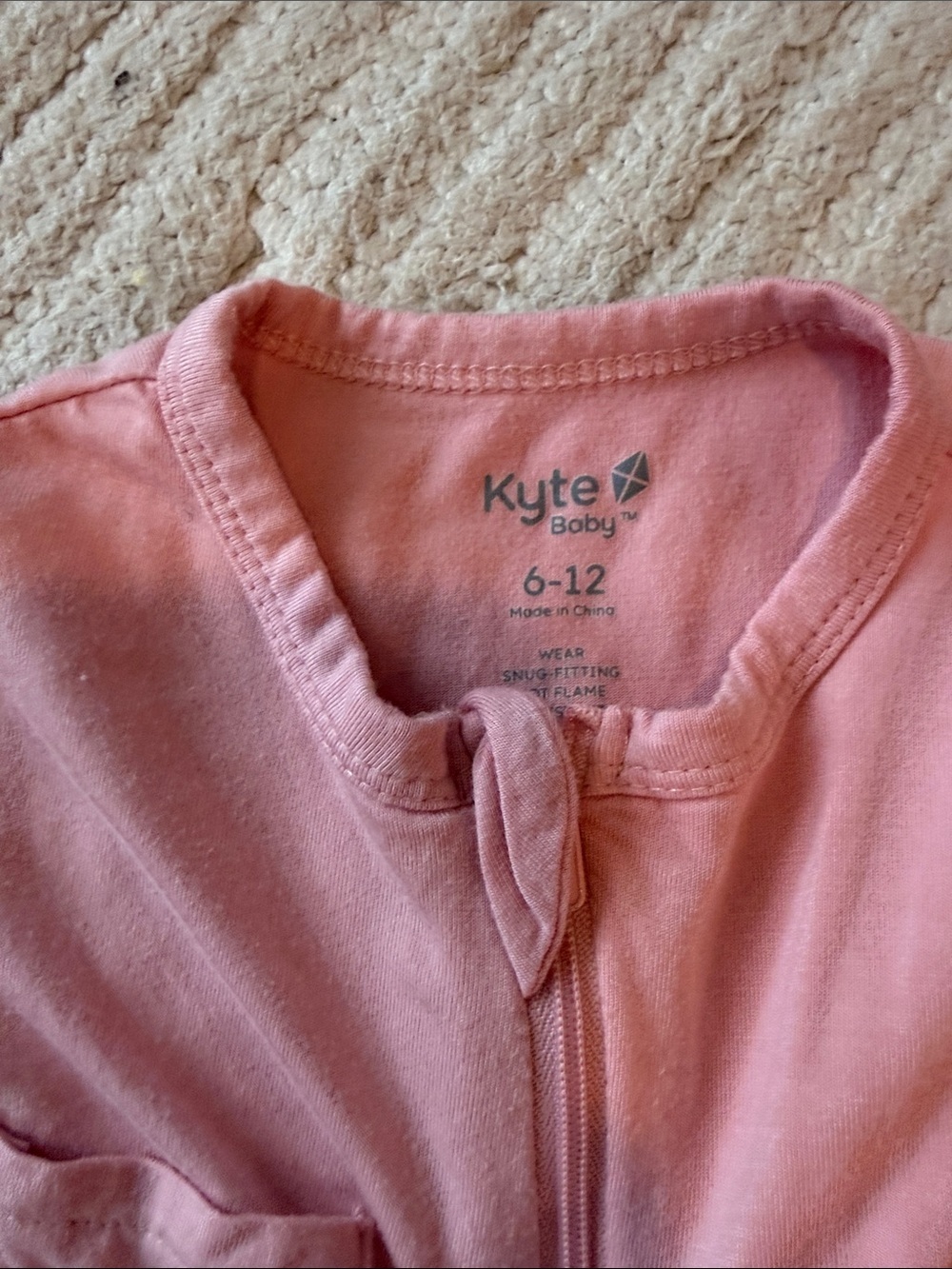 Kyte BABY Dusty Pink Sleeveless Zipper Romper - Picture 2 of 3
